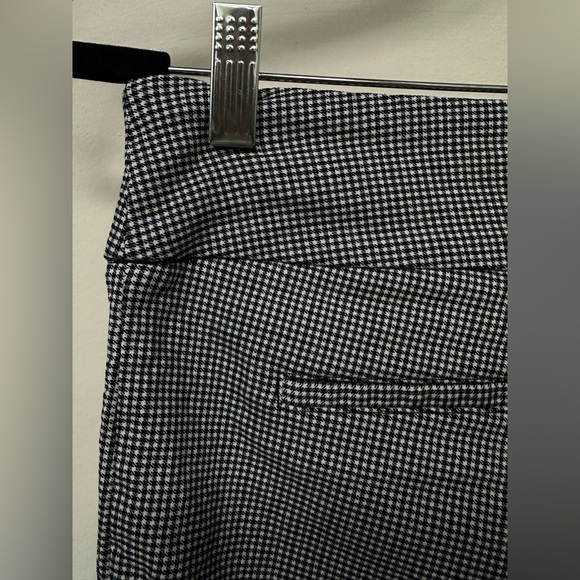 Hilary Radley Black and White Gingham Ankle Crop Pants - Picture 3 of 5